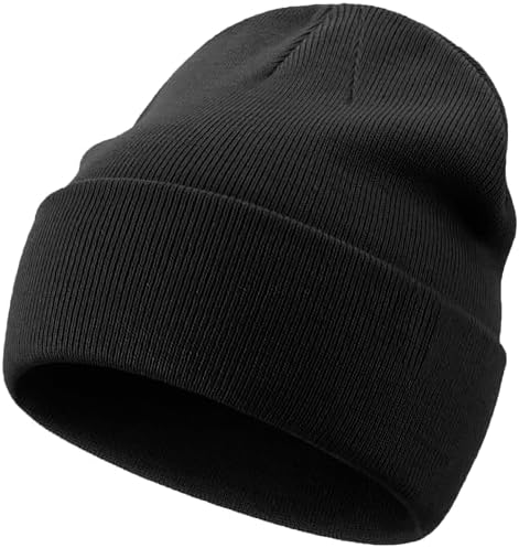 Gisdanchz Black Beanie Hat for Men Beenies Hats for Womens Winter